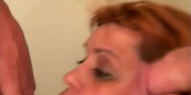 big tits,blowjob,couple,facial,glasses,housewife,milf,natural tits,polish,redhead,threesome,