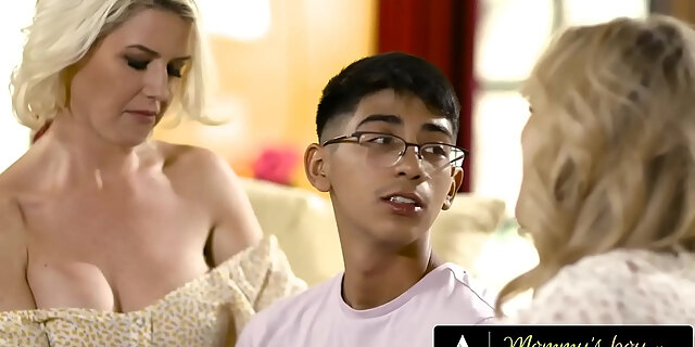 big cock,blonde,molten,stepmom,threesome,