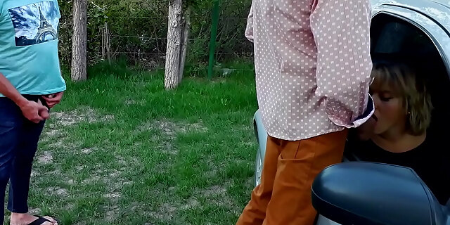 ass,blowjob,cuckold,cum,cumshot,latina,outdoor,public,teen,wife,