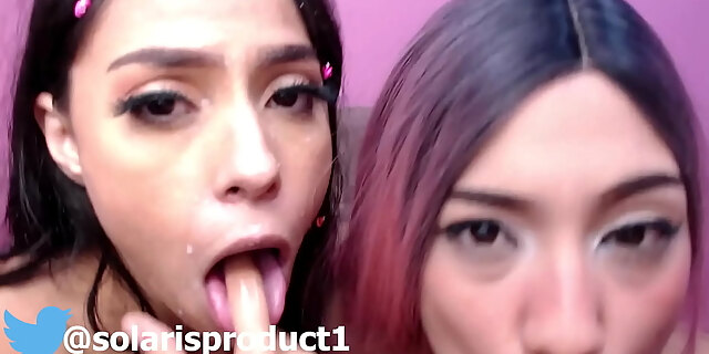 lesbian,licking,molten,natural tits,swallow,