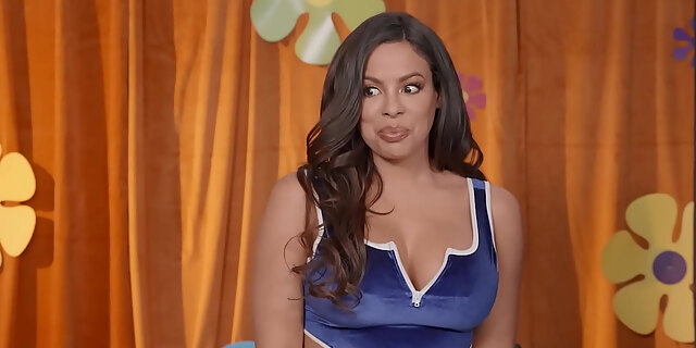 ass,bikini,black,blowjob,brazzers,brunette,bubble butt,cuban,high heels,kissing,latina,sex,shorts,threesome,