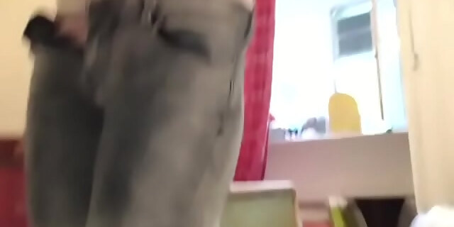 ass,jeans,pissing,