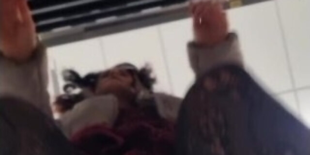 amateur,brunette,naughty,petite,pov,public,small tits,solo,