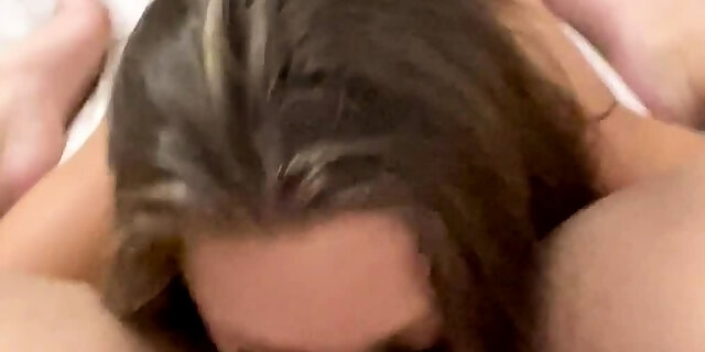 amateur,amateur girlfriend,blowjob,cumshot,doggystyle,hardcore,threesome,