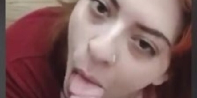 amateur,blowjob,handjob,latina,red,tattooed,