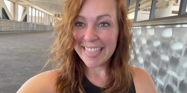 amateur,babes,exhibitionist,flashing,milf,natural tits,outdoor,public,red,redhead,solo,tattooed,