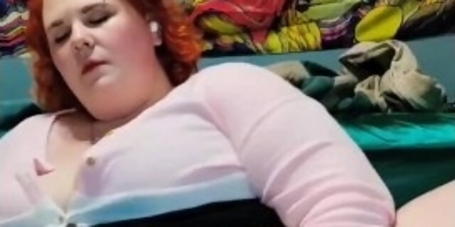 amateur,bbw,big tits,dildo,dirty,female orgasm,masturbation,pov,redhead,solo,tattooed,toys,