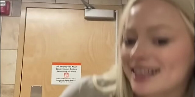 amateur,bathroom,blonde,college,creampie,public,slut,