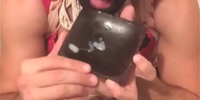 bukkake,cum,licking,