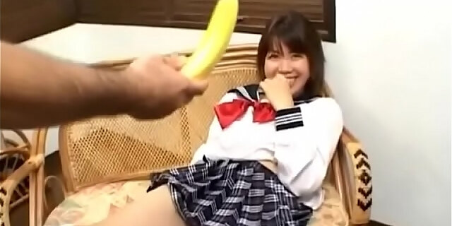 asian,banana,blowjob,japanese,masturbation,pussy,skirt,toys,uniform,