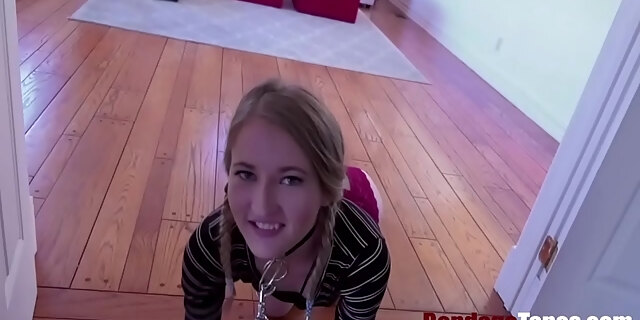 bdsm,bondage,hardcore,master,rough,skinny,slapping,slave,teen,tiny,