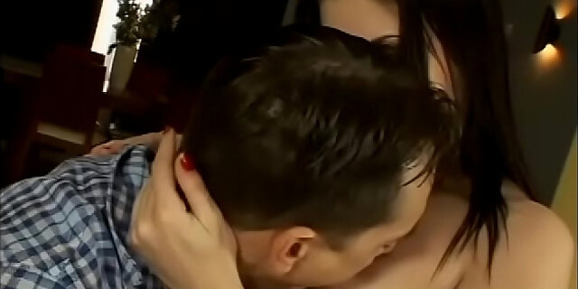 anal,blowjob,brunette,double penetration,european,facial,natural tits,small tits,threesome,